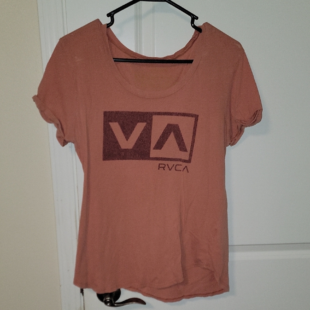 RVCA Pink Graphic Short Sleeve T-Shirt